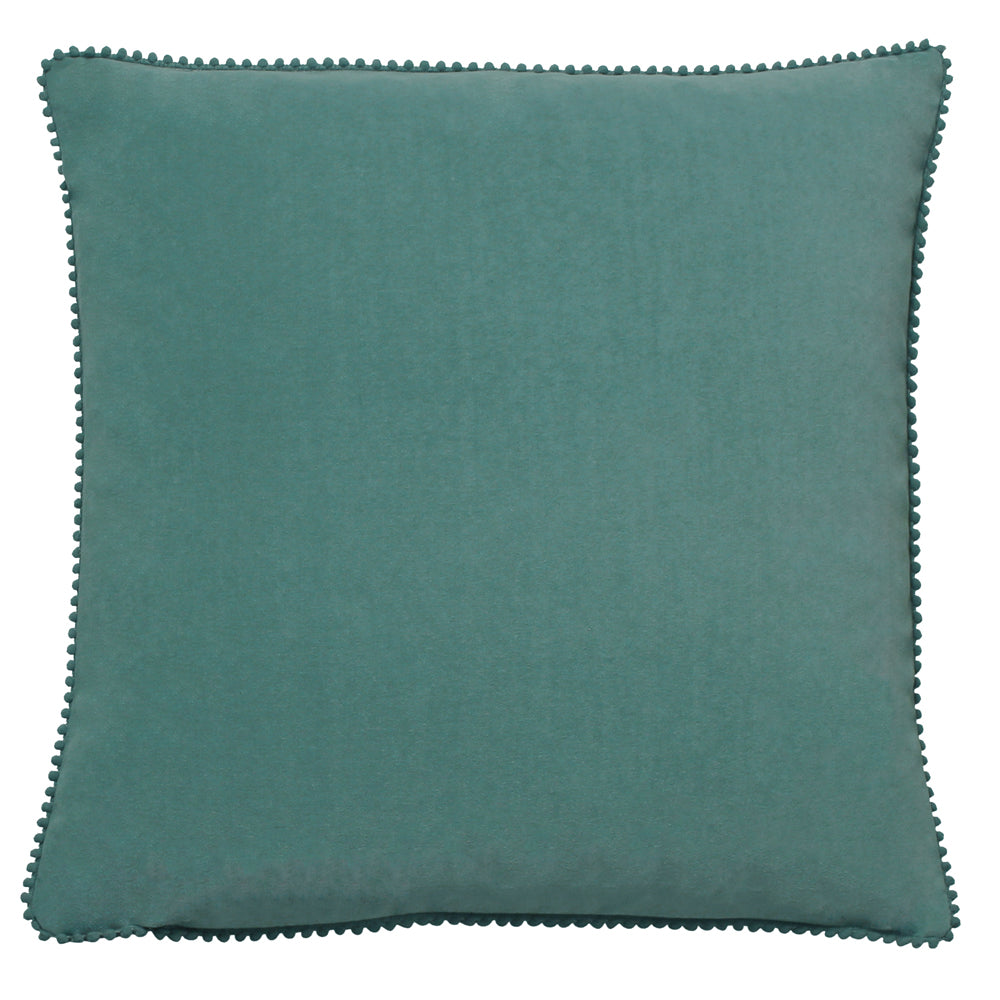 Plain Blue Cushions - Cosmo Velvet Cushion Cover Blue furn.