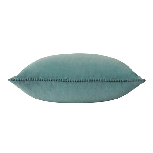 Plain Blue Cushions - Cosmo Velvet Cushion Cover Blue furn.