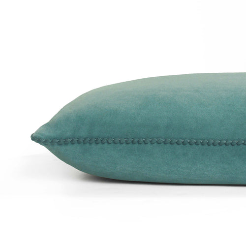 Plain Blue Cushions - Cosmo Velvet Cushion Cover Blue furn.