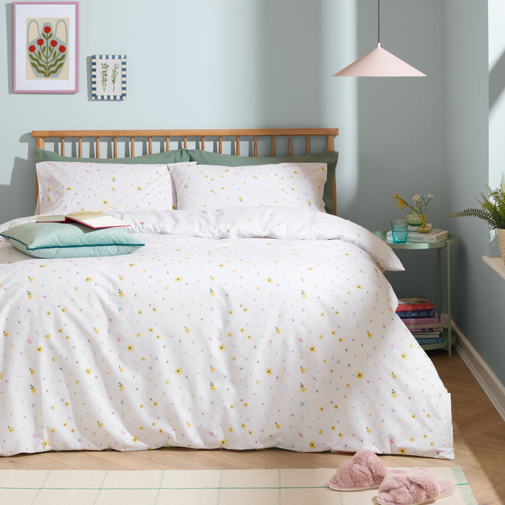 Cottage Garden Reversible Printed Duvet Cover Set Multicolour