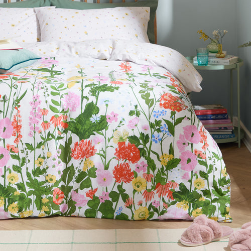 Cottage Garden Reversible Printed Duvet Cover Set Multicolour