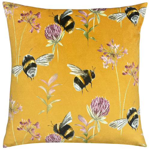 Animal Yellow Cushions - Country Bee Garden Cushion Cover Honey Evans Lichfield