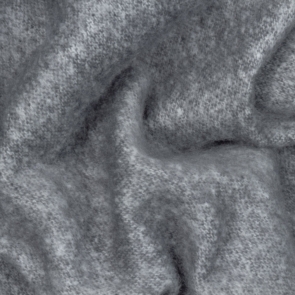 Cozy Woven Tasselled Throw Charcoal