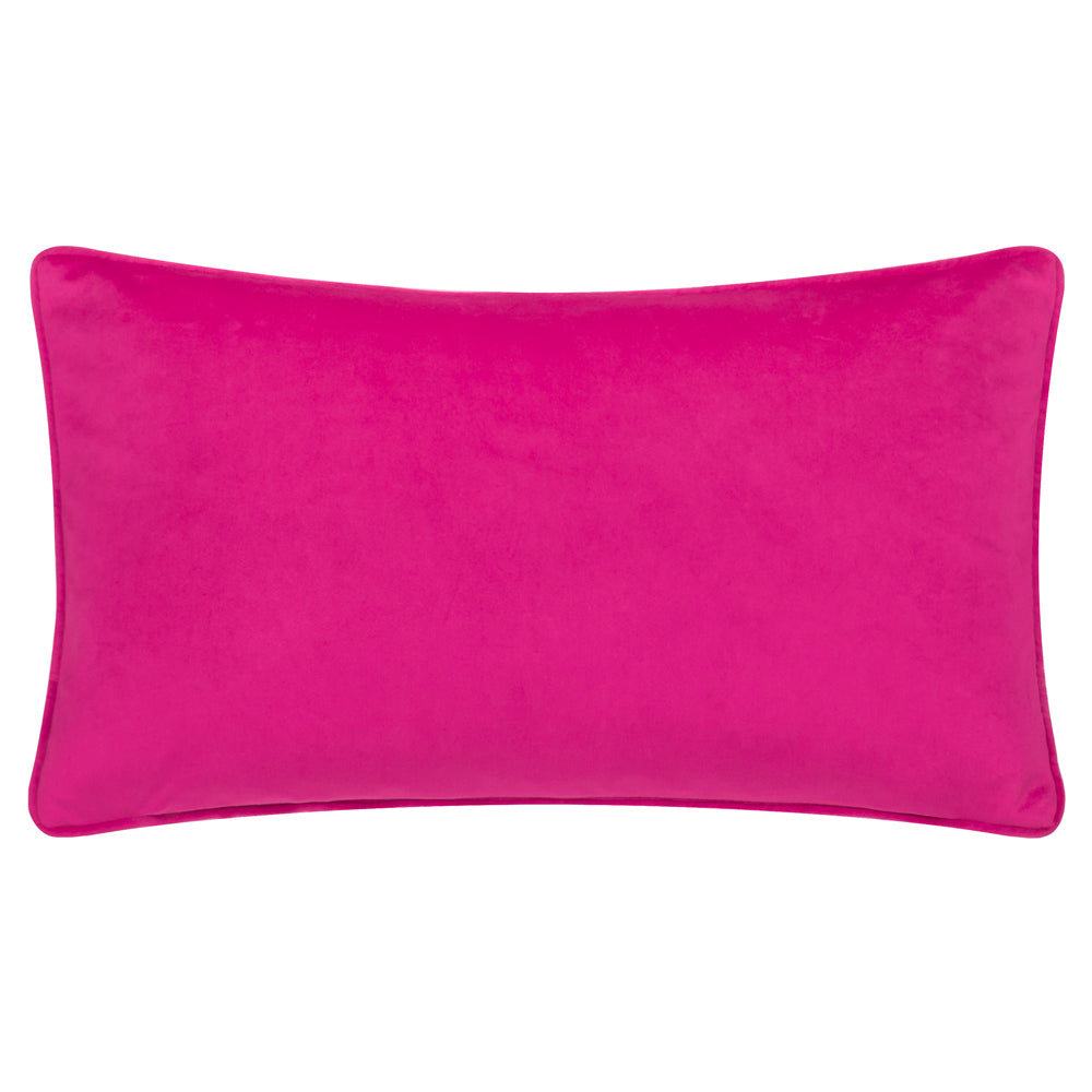 Creepy Town Velvet Piped Cushion Charcoal Black