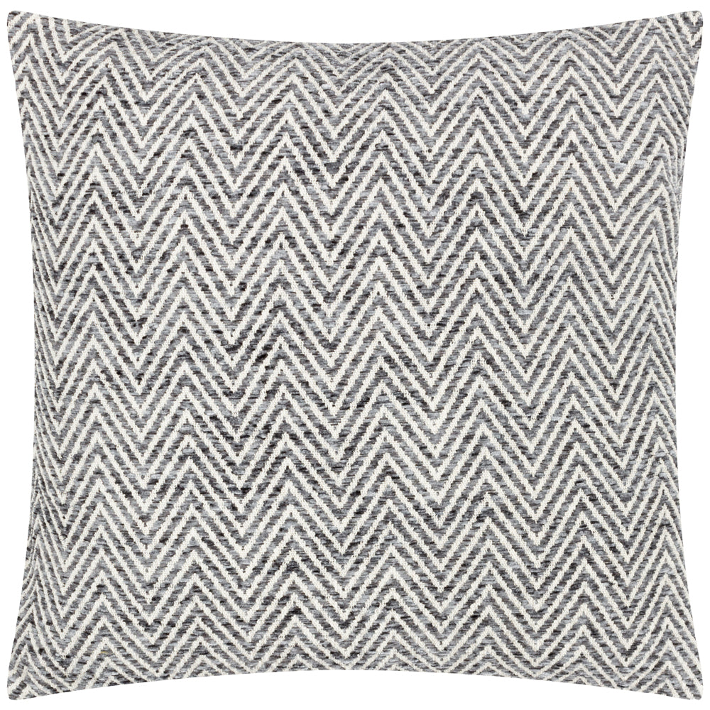 Croft Twill Woven Cushion Charcoal