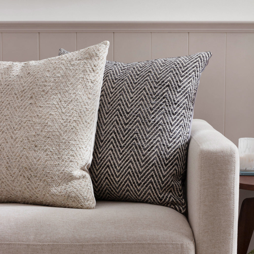 Croft Twill Woven Cushion Natural
