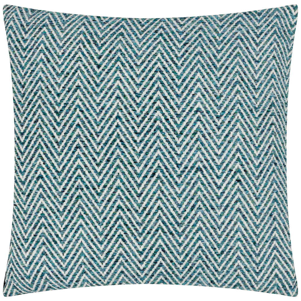 Croft Twill Woven Cushion Teal