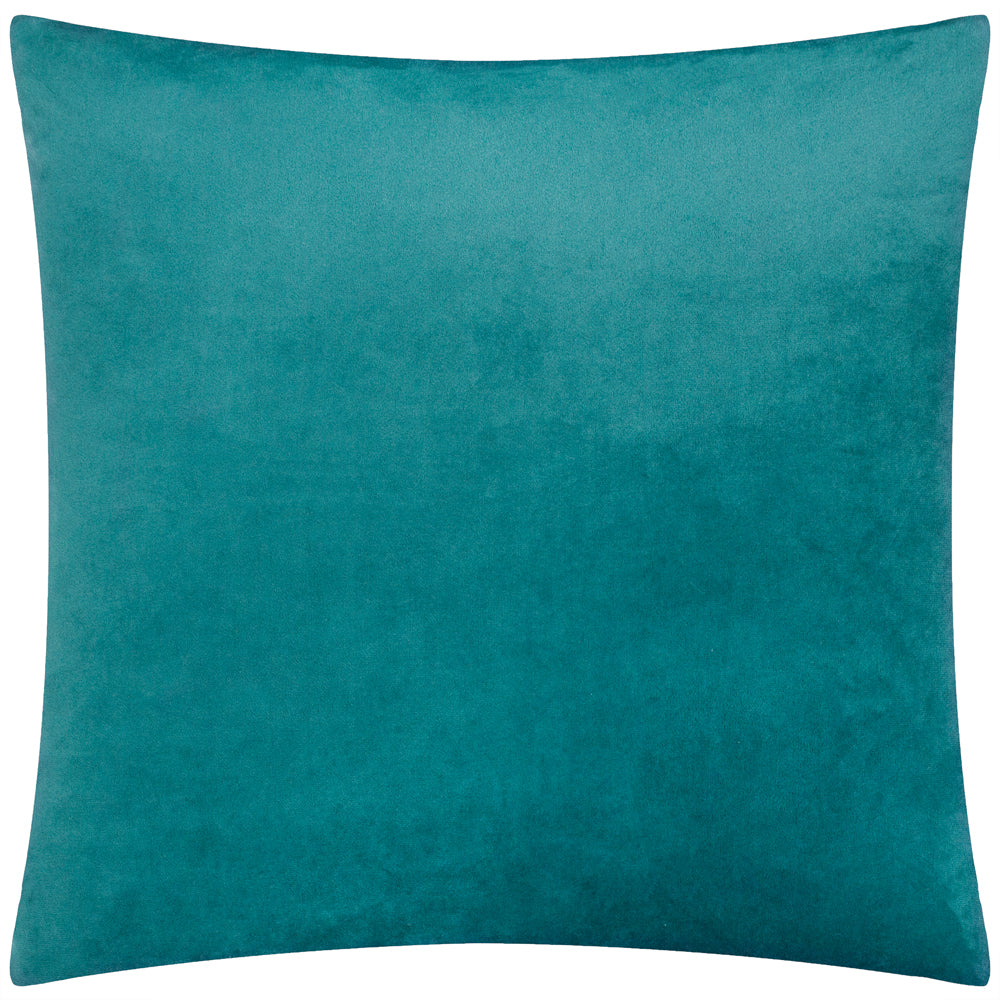 Croft Twill Woven Cushion Teal