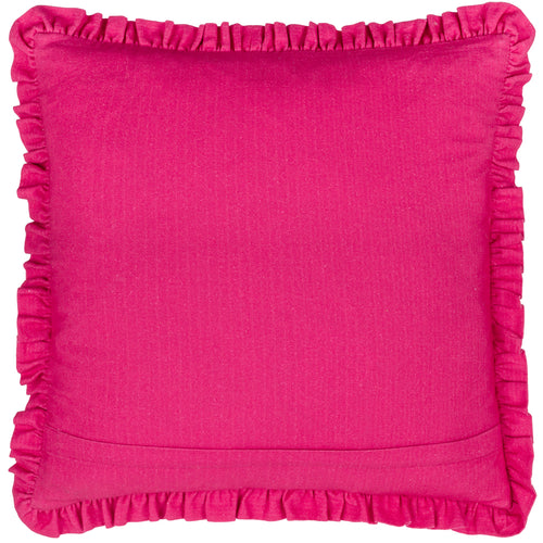 Abstract Pink Cushions - Clam Shells Frilled Cushion Cover Pink furn.
