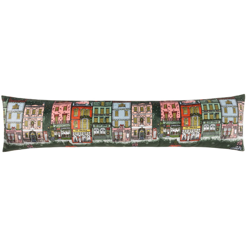 Christmas Spirit Festive Draught Excluder Green/Red