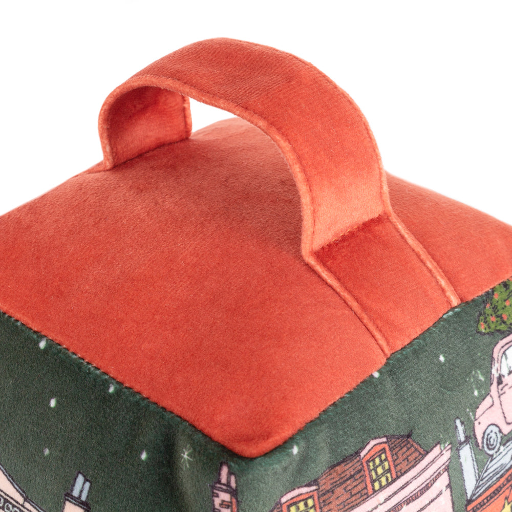 Christmas Spirit Festive Door Stop Green/Red