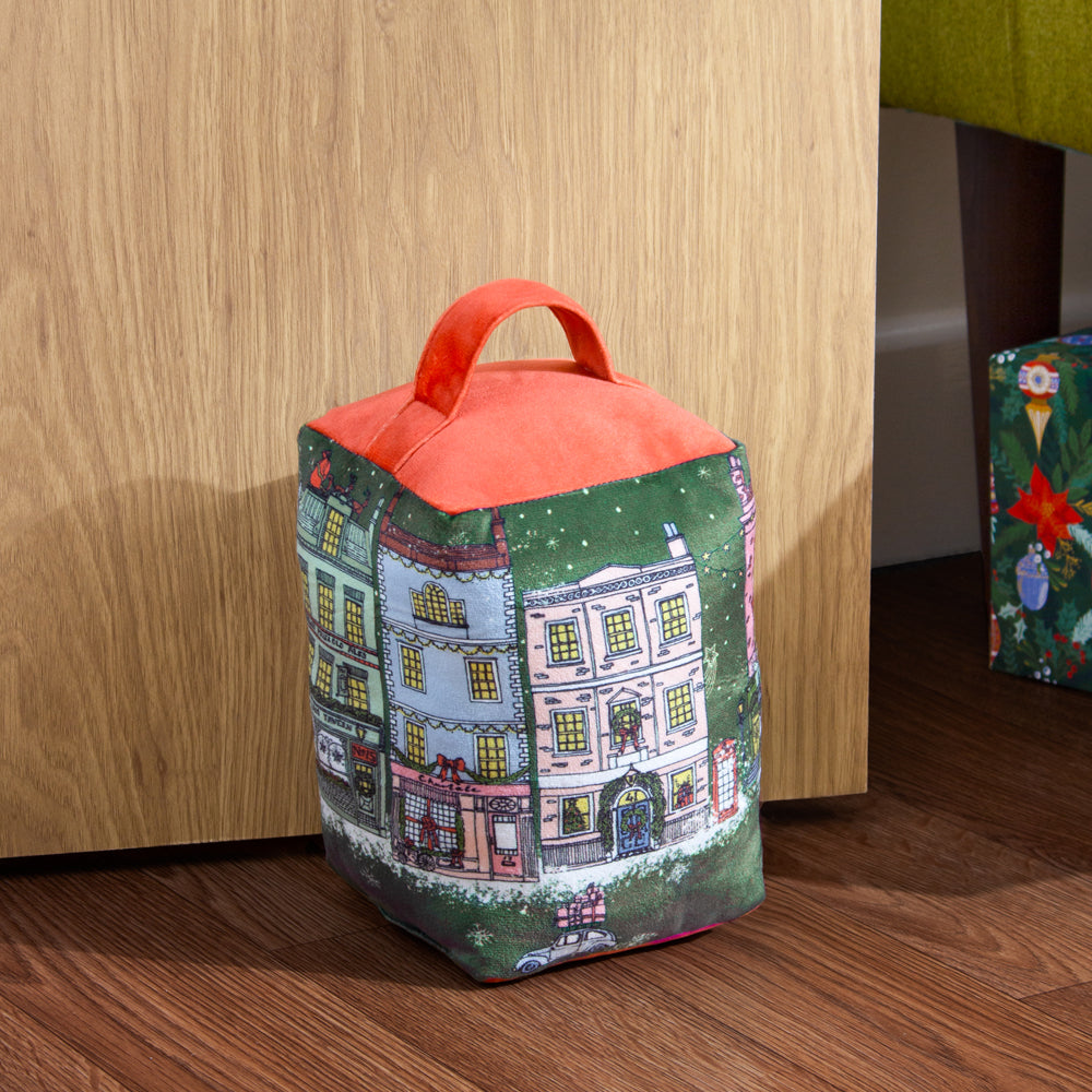 Abstract Green Accessories - Christmas Spirit Festive Door Stop Green/Red furn.