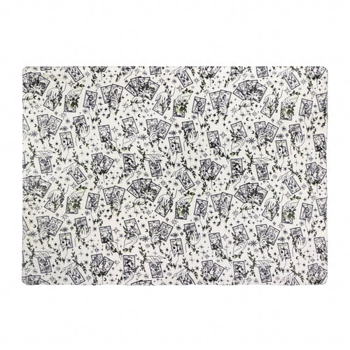 Celestial Stories Printed Sherpa Fleece Throw Green