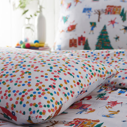  White Bedding - Christmas Together Festive Duvet Cover Set Multicolour furn.