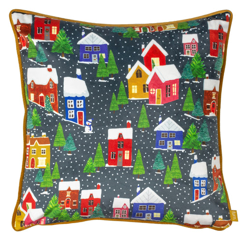  Multi Cushions - Christmas Together Twilight Town Cushion Cover Multicolour furn.