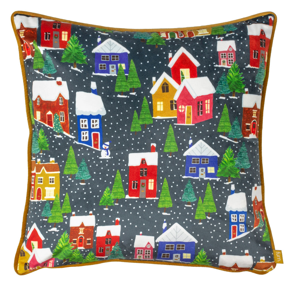 Christmas Together Twilight Town Cushion Multicolour