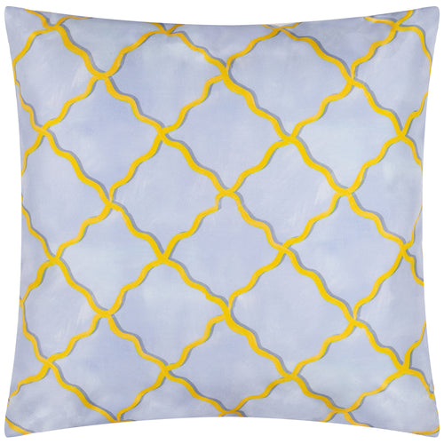 Geometric Blue Cushions - Citrus Trellis Printed Outdoor Cushion Cover Blue Wylder Nature