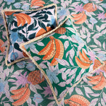 furn. Cypressa Floral Mosaic Cushion Cover in Teal