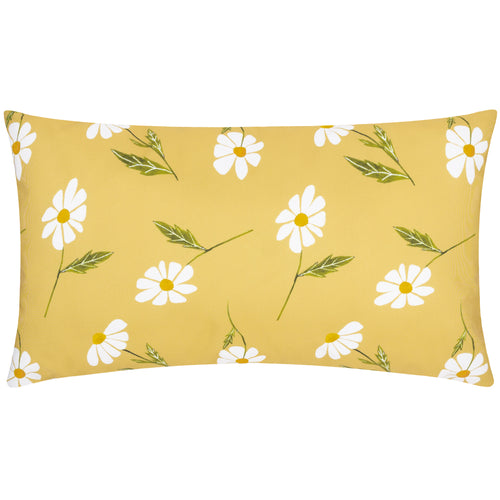 Floral Yellow Cushions - Daisies Floral Reversible Cushion Cover Yellow Wylder Nature