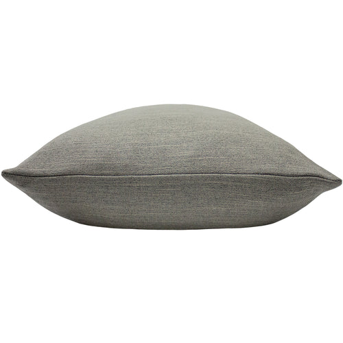 Plain Grey Cushions - Dalton Slubbed Cushion Cover Bark Evans Lichfield