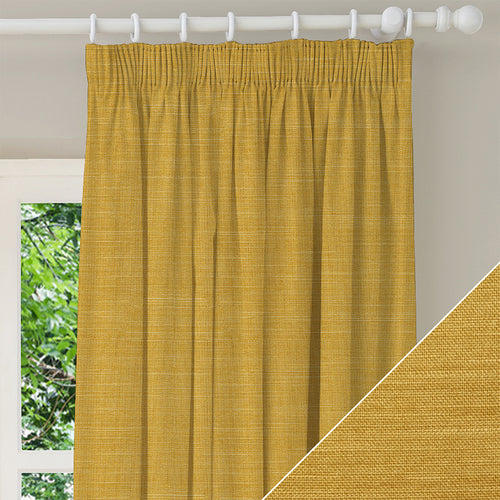 Plain Yellow M2M - Dalton Yellow Made to Measure Curtains furn.