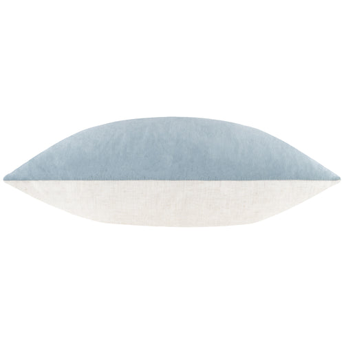 Plain Blue Cushions - Darland Velvet Cushion Cover Dusty Blue Yard