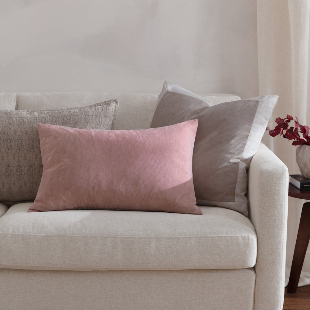 Darland Velvet Cushion Dusty Rose
