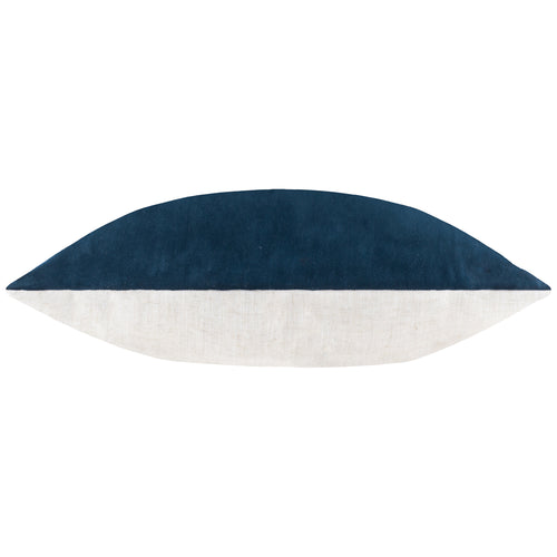 Plain Blue Cushions - Darland Velvet Cushion Cover Indigo Yard