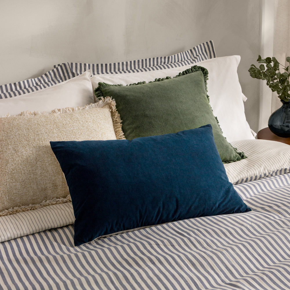Darland Velvet Cushion Indigo