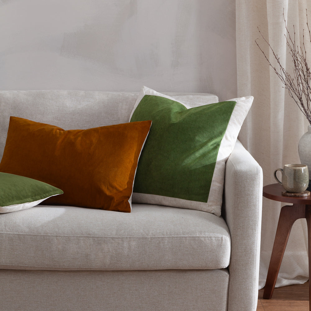 Darland Velvet Cushion Pecan