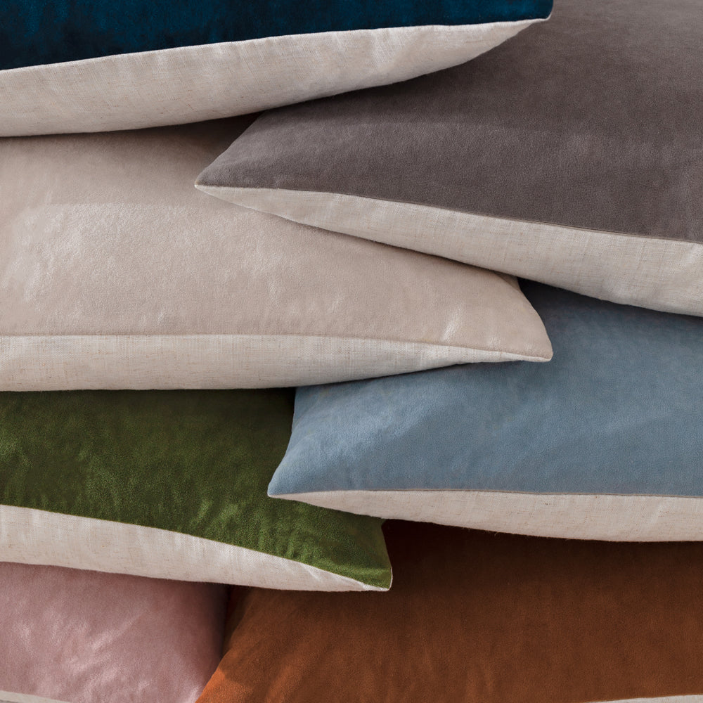 Darland Velvet Cushion Pecan