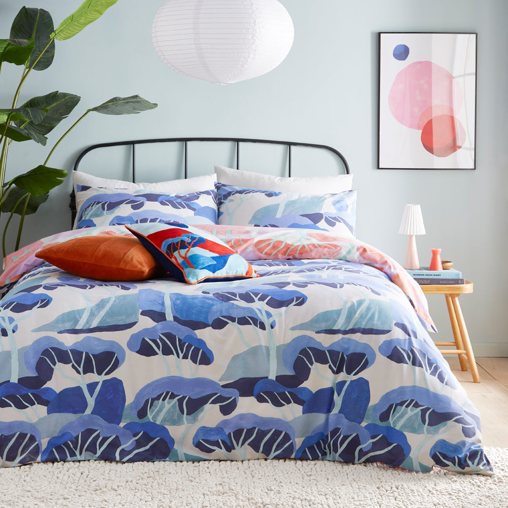 Abstract Blue Bedding - D'Azure Abstract Duvet Cover Set Multicolour furn.