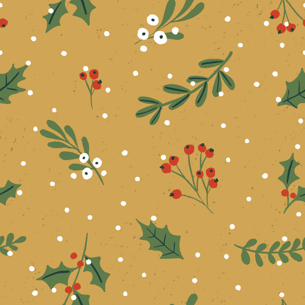 Deck The Halls Christmas Duvet Cover Set Pine Green