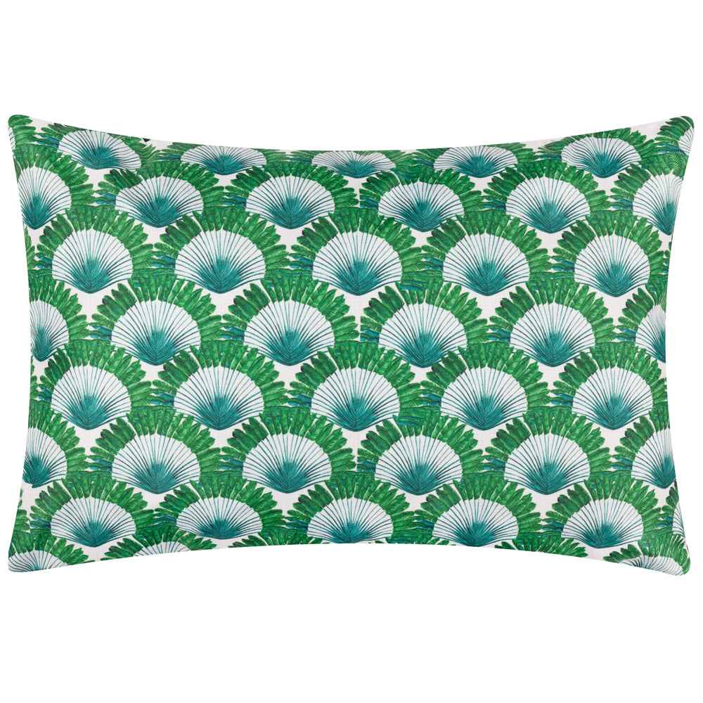 Dellacorte Printed Outdoor Cushion Green