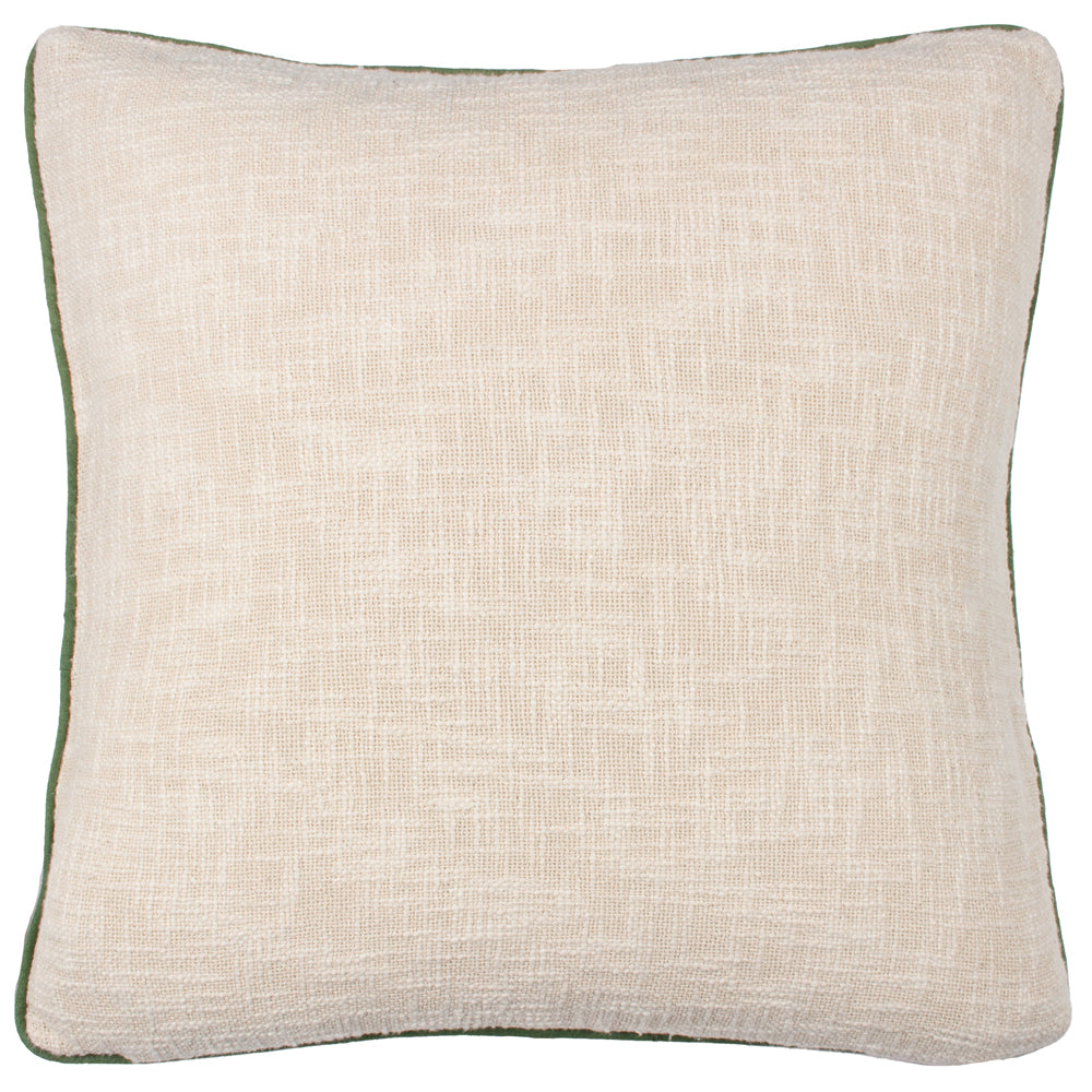 Delphine Floral Piped Cushion Coral