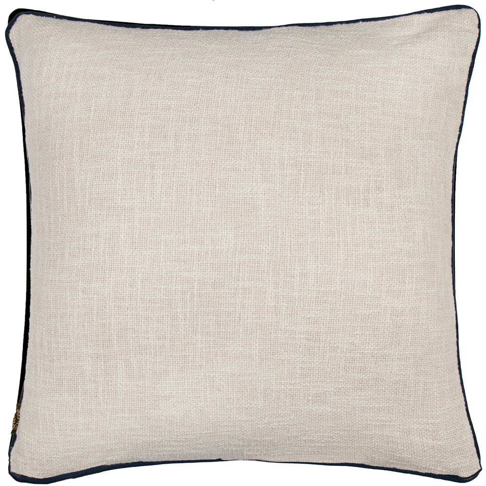 Delphine Floral Piped Cushion Delph Blue