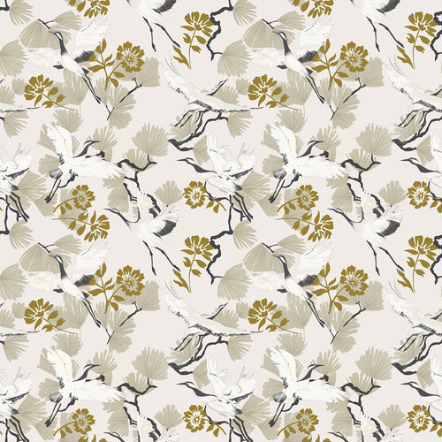 Animal Beige Wallpaper - Demoiselle  Wallpaper Sample Natural furn.