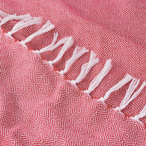 Dessa Woven Indoor/Outdoor Throw Fuchsia