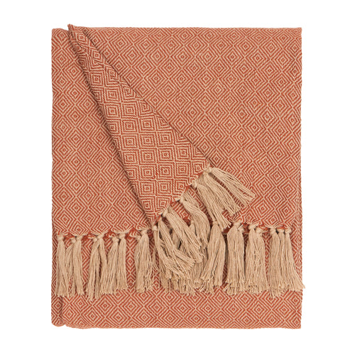 Dessa Woven Indoor/Outdoor Throw Terracotta