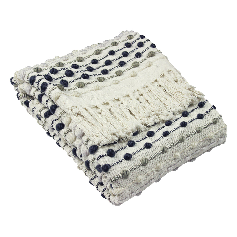 Dhadit Stripe Throw Grey