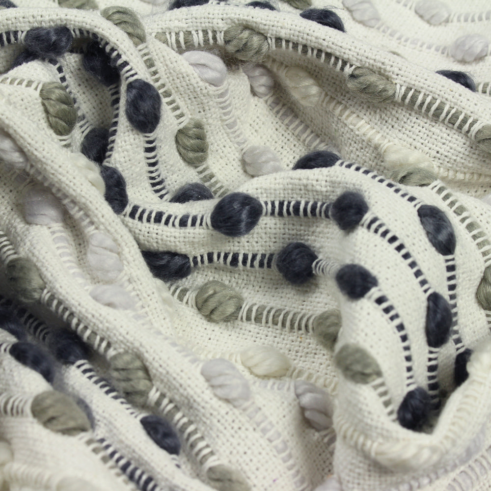 Dhadit Stripe Throw Grey