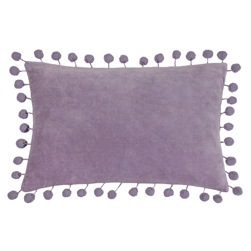 Plain Purple Cushions - Dora Rectangular Cushion Cover Lilac furn.
