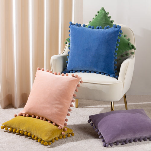 Plain Purple Cushions - Dora Rectangular Cushion Cover Lilac furn.