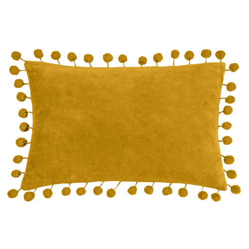 Plain Yellow Cushions - Dora Rectangular Cushion Cover Ochre furn.