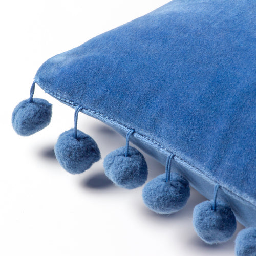 Plain Blue Cushions - Dora Square Cushion Cover Sky Blue furn.