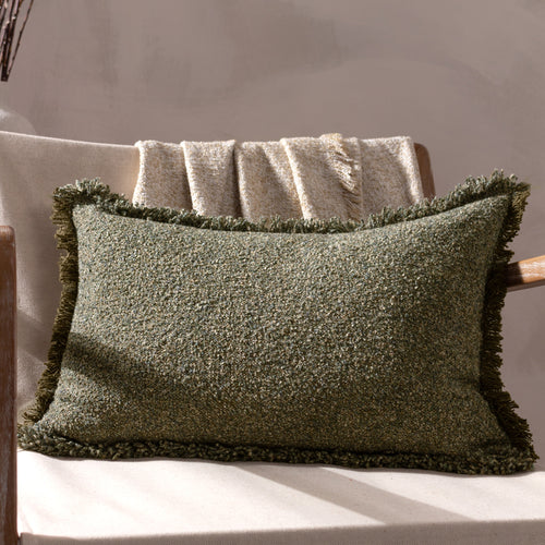 Plain Green Cushions - Doze  Cushion Cover Moss Yard