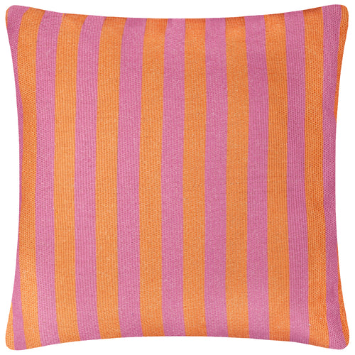 Striped Orange Cushions - Deck Stripe  Woven Outdoor Cushion Cover Orange/Pink furn.