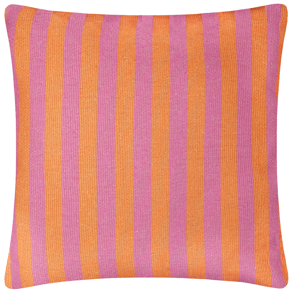 Deck Stripe Woven Outdoor Cushion Orange/Pink