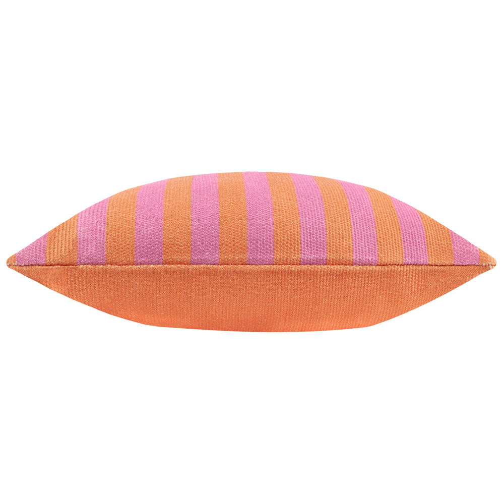 Deck Stripe Woven Outdoor Cushion Orange/Pink