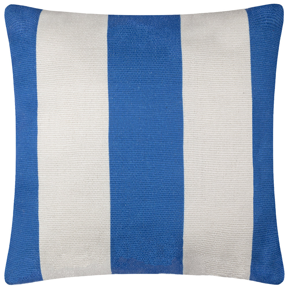 Deck Stripe Woven Outdoor Cushion White/Blue